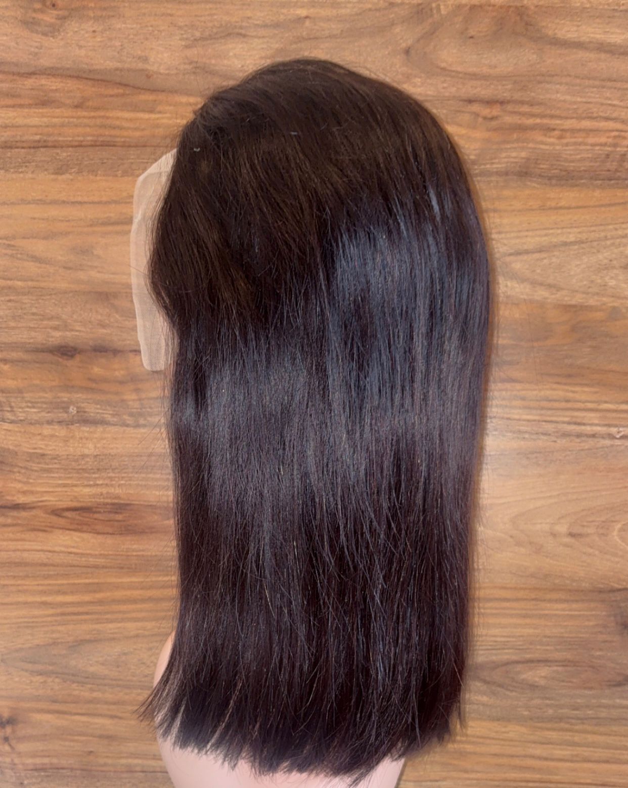 Silky straight raw human hair frontal wig