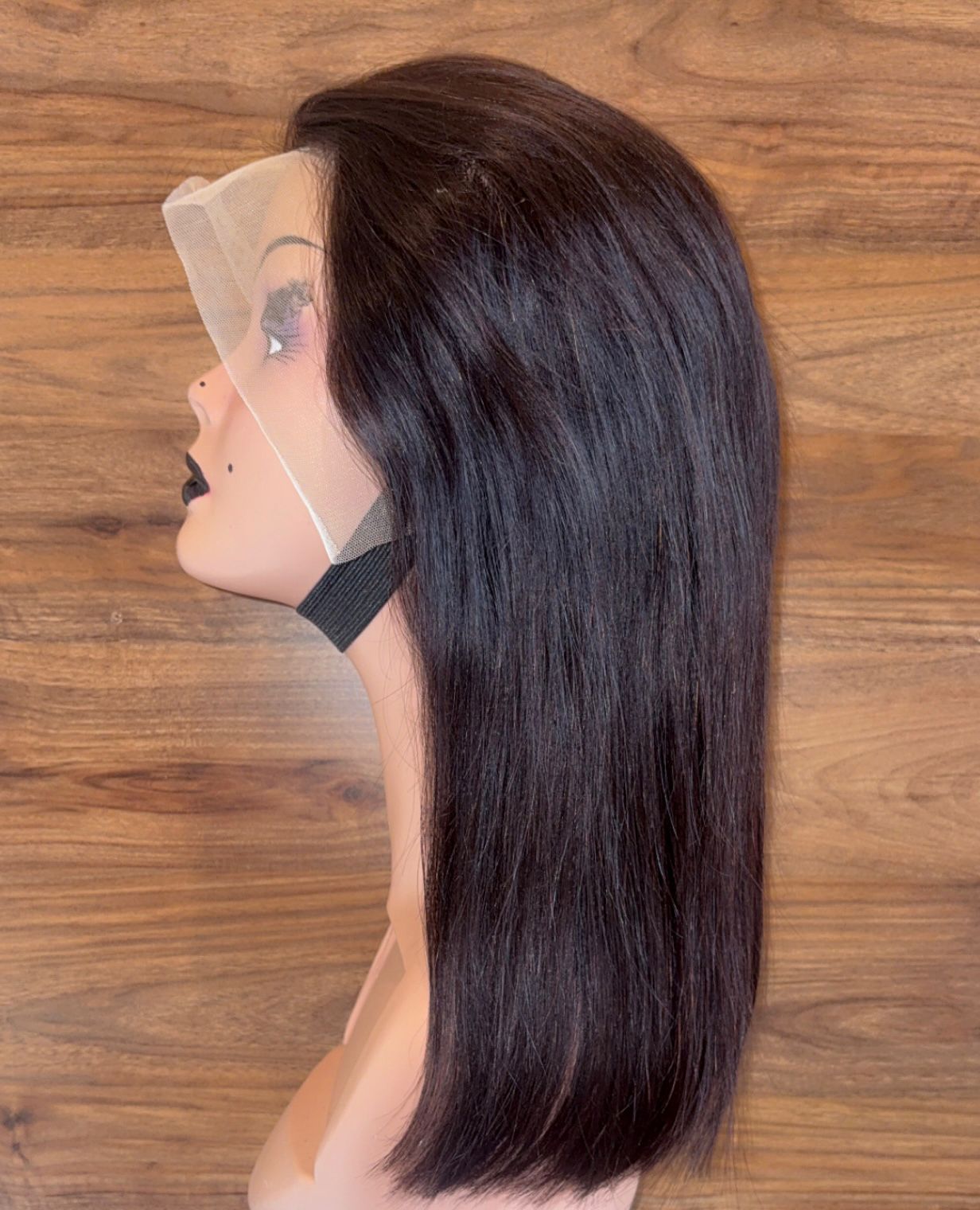 Silky straight raw human hair frontal wig