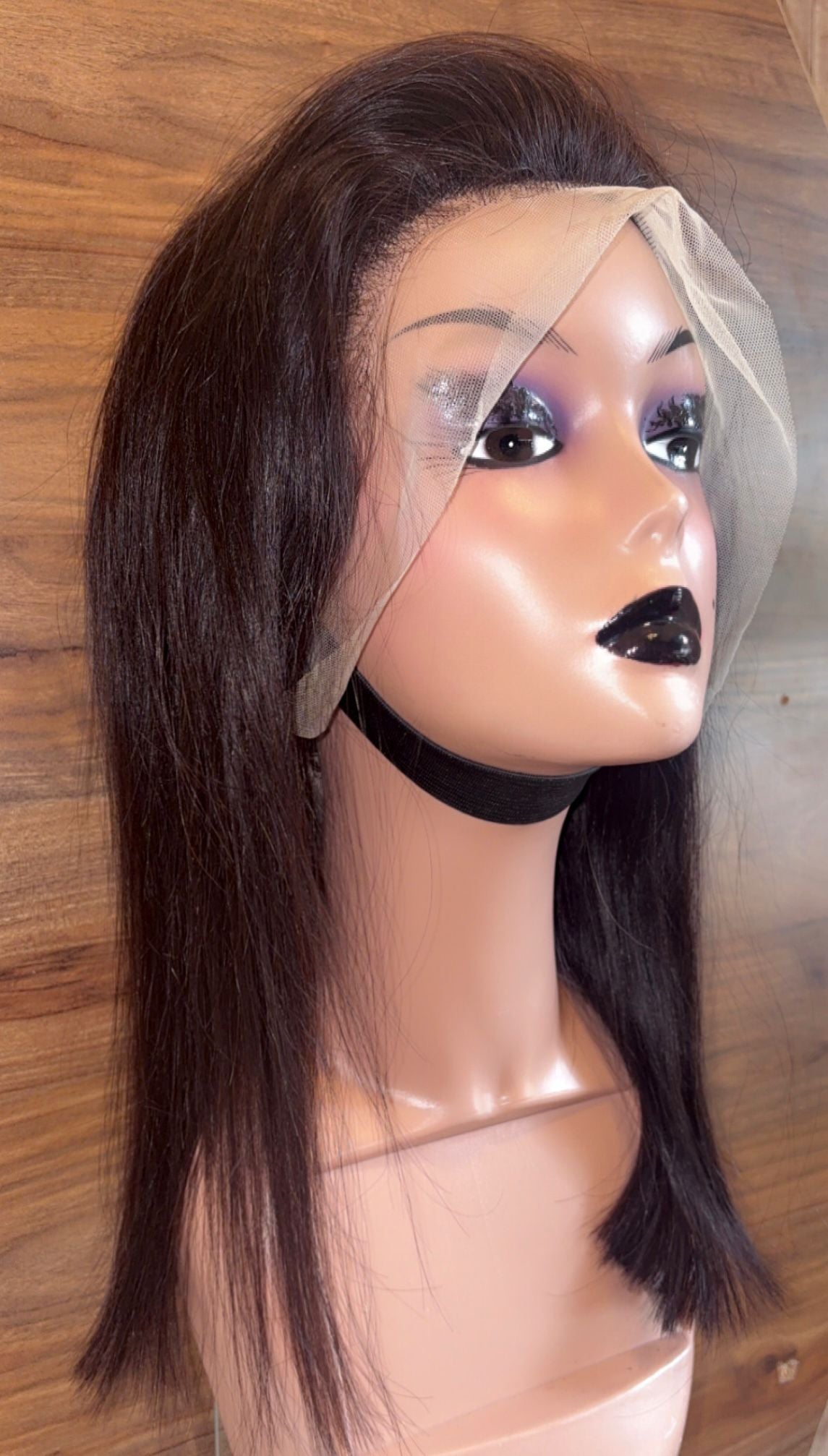 Silky straight raw human hair frontal wig