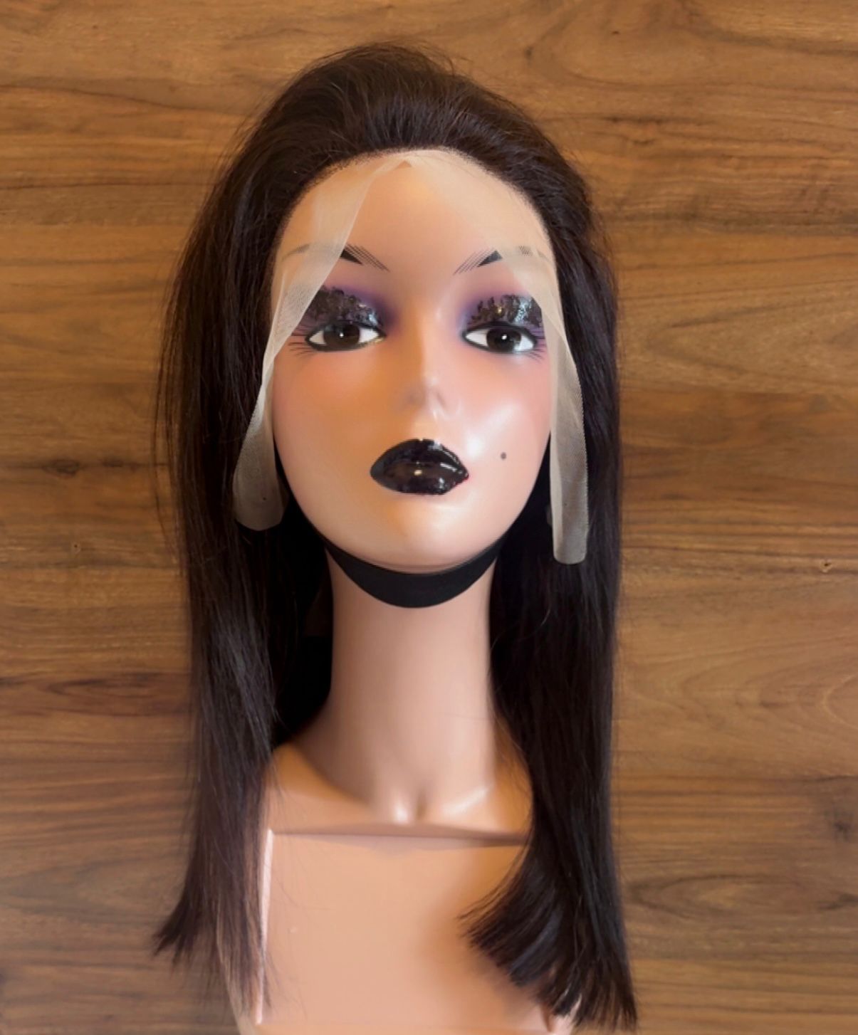 Silky straight raw human hair frontal wig